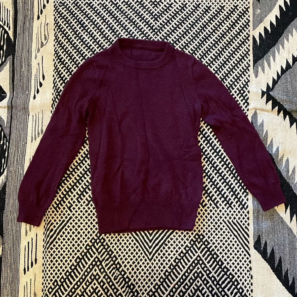 CASHMERE boys maroon sweater CREW CUTS size 8-10